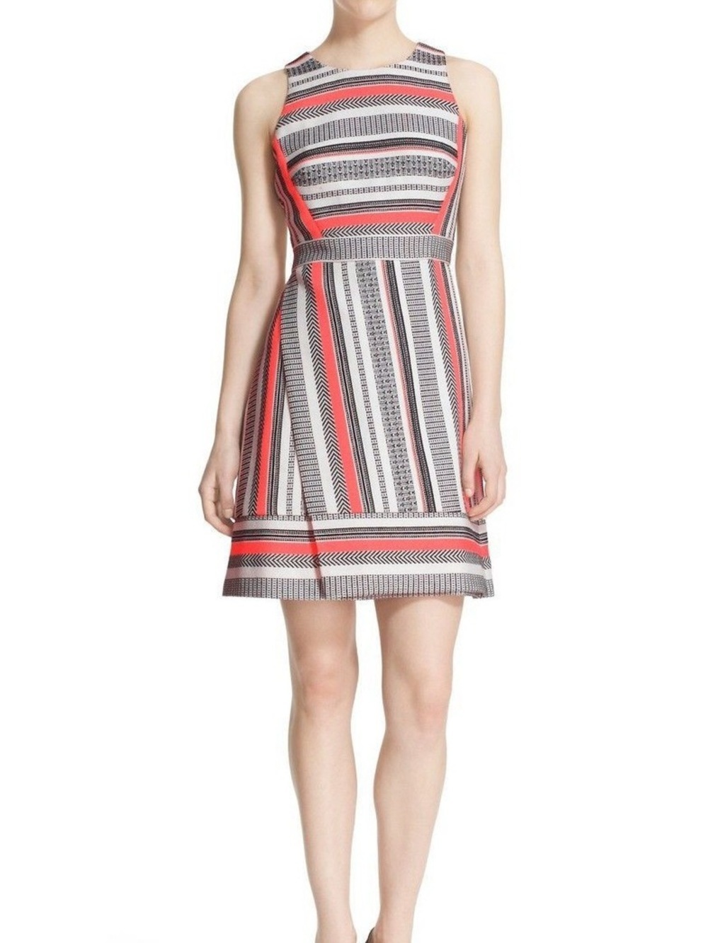 Kate Spade Women's Multicolor Flights of Fancy Ribbon Jacquard Dress- Size 2